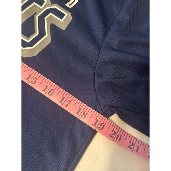 NFL Team Apparel Men's Navy New England Patriots Graphic Jersey Tee Medium - Picture 4 of 5